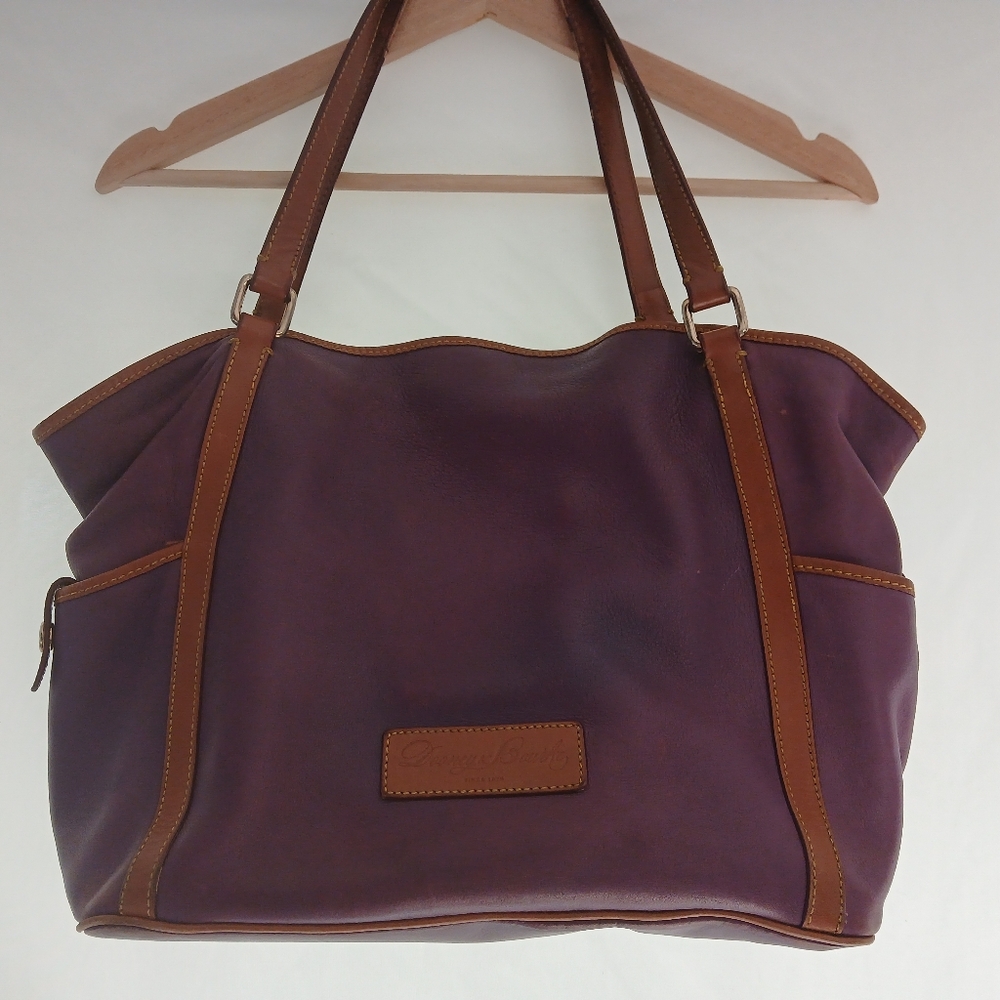 Dooney & Bourke Pebble Grain Leather Tote – Purple (circa 2008–2012)